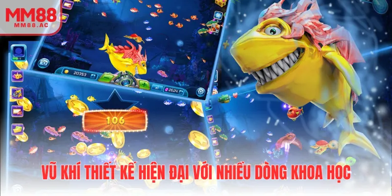 Vũ khí thiết kế hiện đại với nhiều dòng khoa học