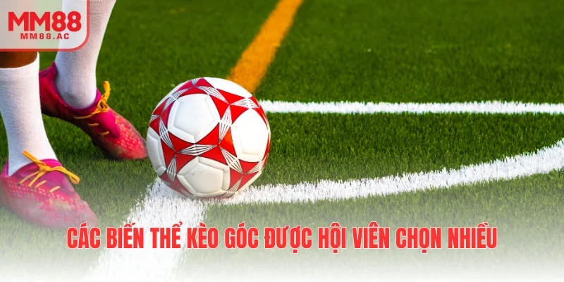 Các biến thể kèo góc được hội viên chọn nhiều